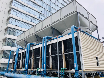 200噸橫流冷卻塔5米處測得噪音52分貝，問鼎整個(gè)行業(yè)誰能做到！